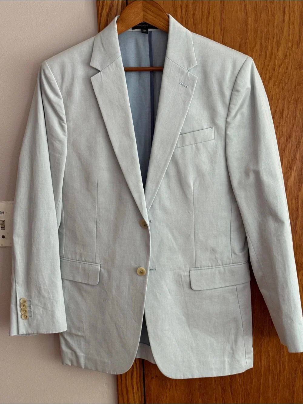 Banana Republic Light Gray Men's Single-Breasted Blazer